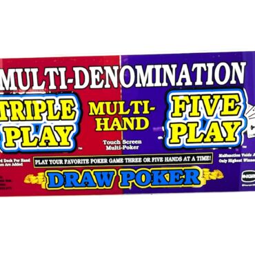 IGT Draw Poker Multi Denomination Glass