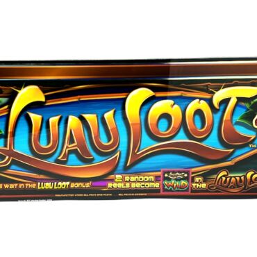 25" WMS Luau Loot Slot Machine Glass